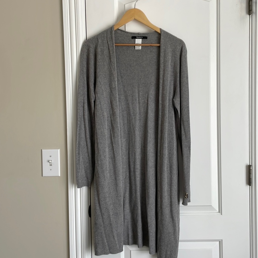 Gray Italian Siste’s Cardigan, Made From Angora